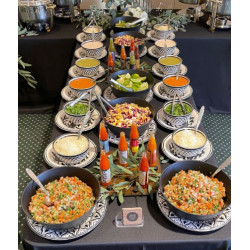 Taco service bars offer customizable, on-site, or delivered Mexican catering for events