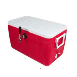 Single Faucet Jockey Box - 50' Coil - Complete with CO2