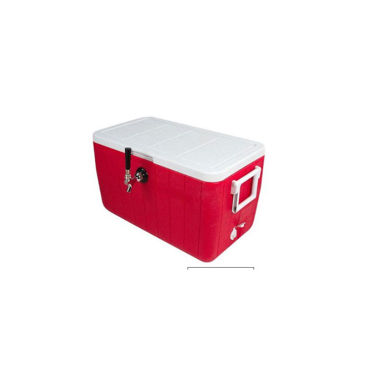 Single Faucet Jockey Box - 50' Coil - Complete with CO2