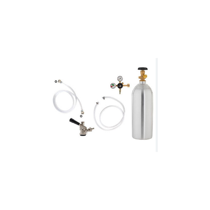 Single Faucet Jockey Box - 50' Coil - Complete with CO2