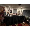 2 Tier 6' Bar Table Kit  with Black Skirt