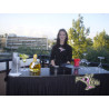 2 Tier 6' Bar Table Kit  with Black Skirt