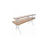 2 Tier 6' Bar Table Kit  with Black Skirt